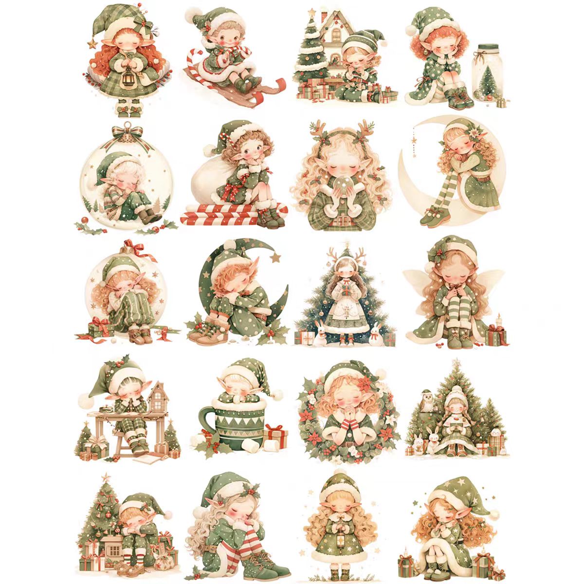 Journal sticker packs (Christmas)