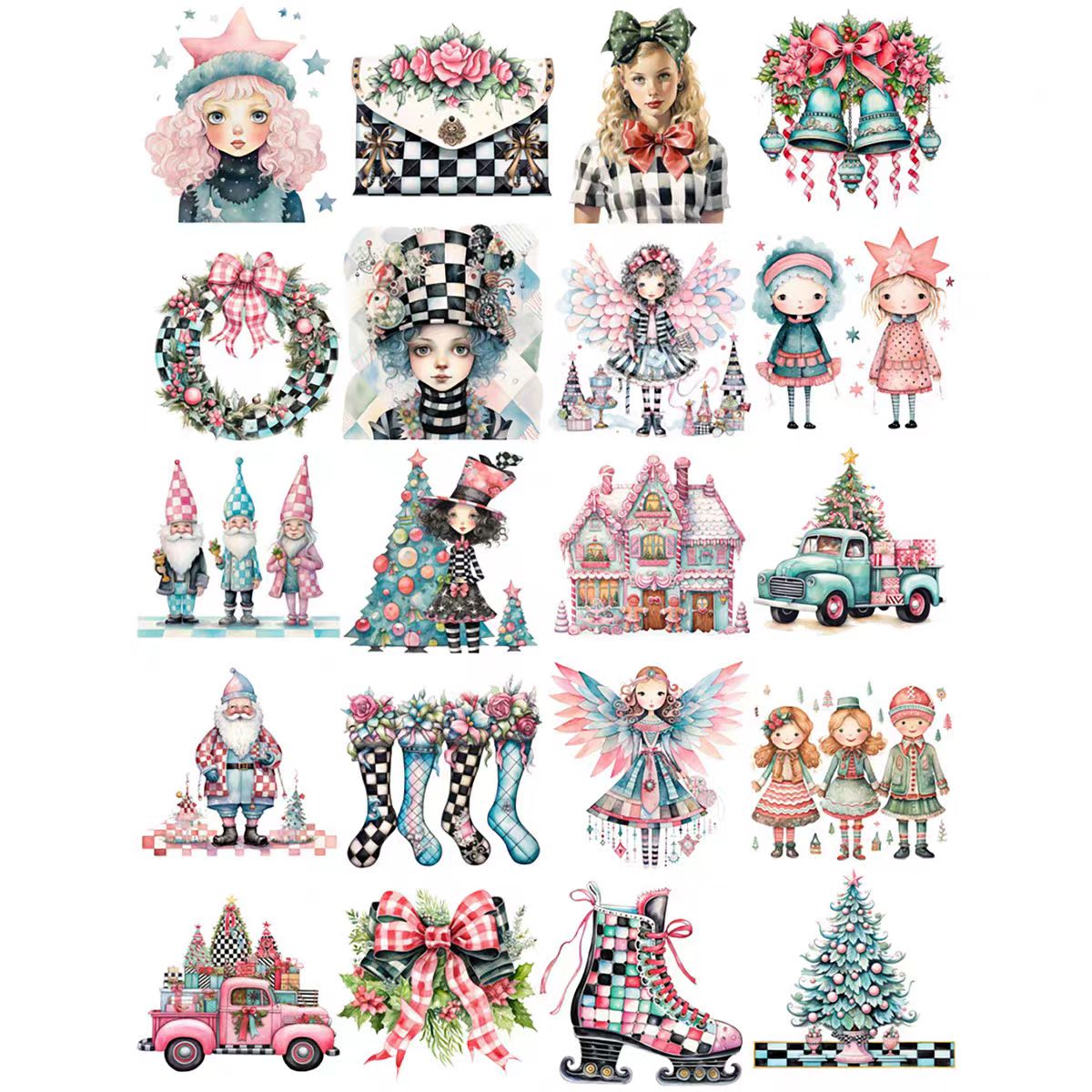 Journal sticker packs (Christmas)