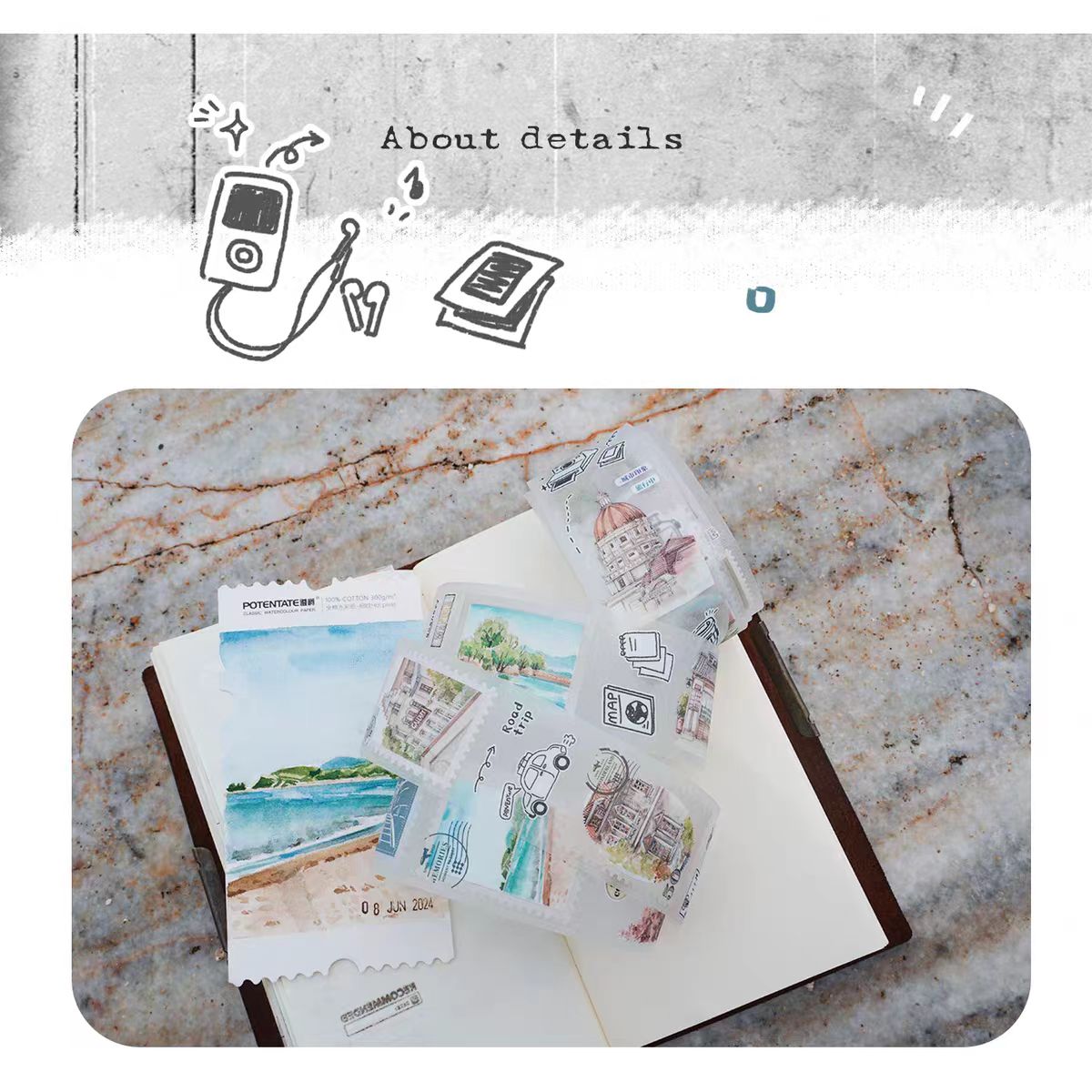 Journal PET tape (6m/roll）