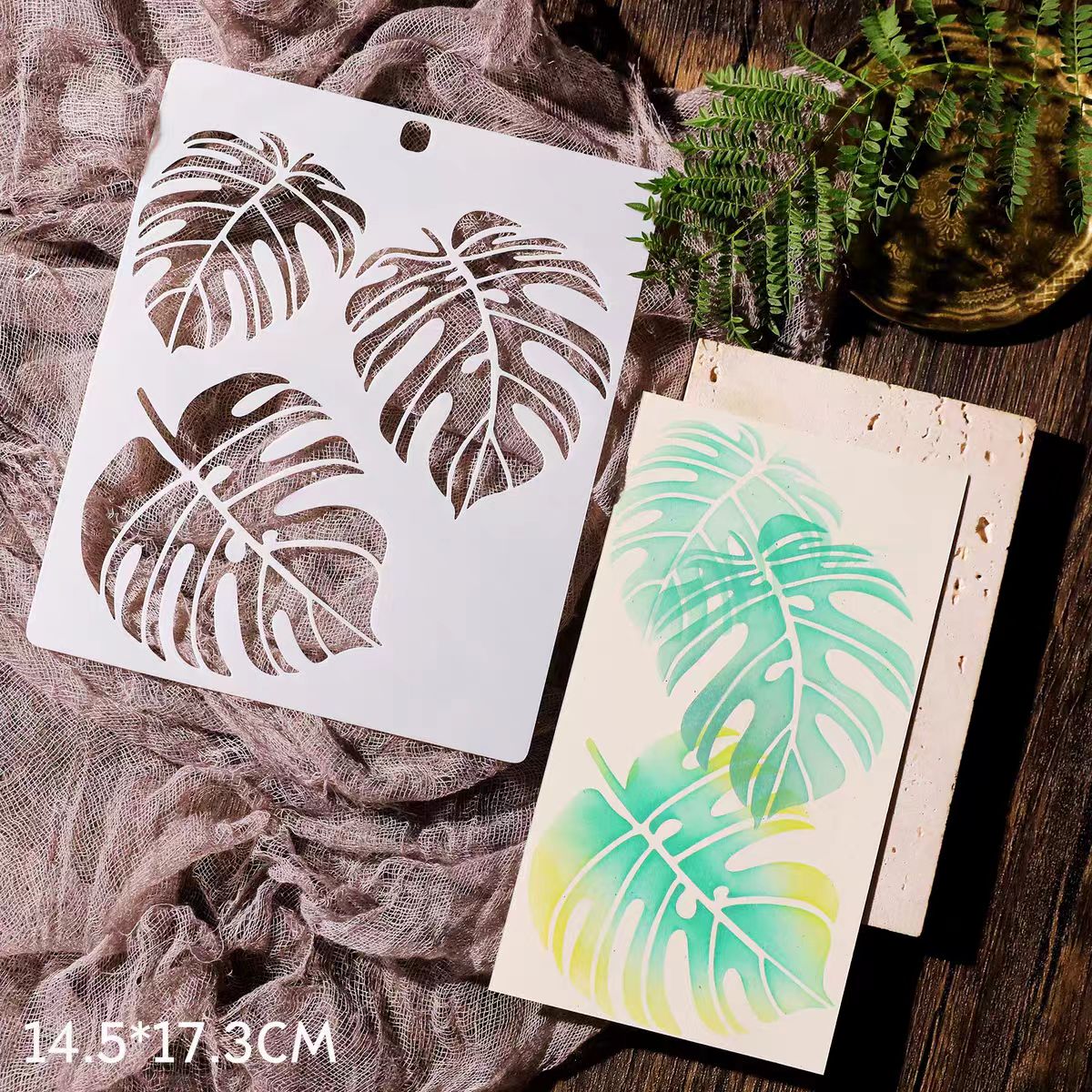 Scrapbook plastic stencils