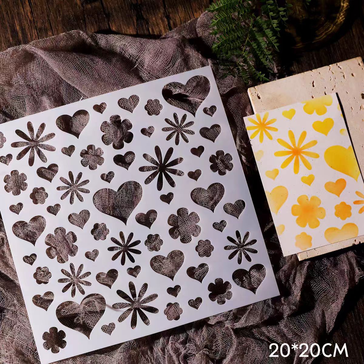 Scrapbook plastic stencils
