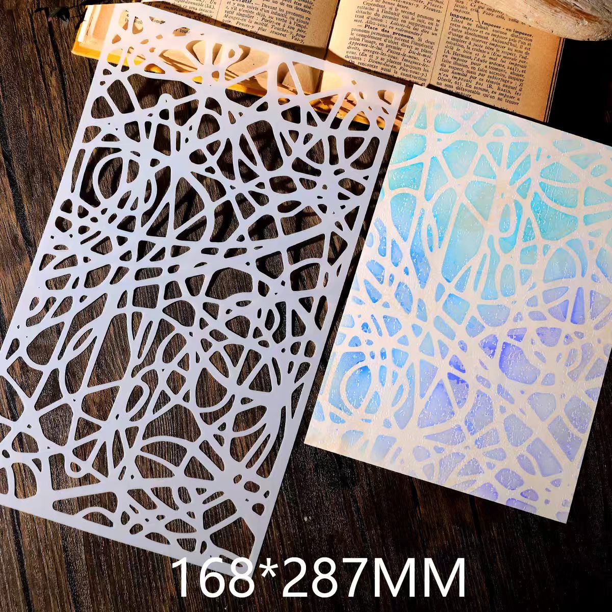 Scrapbook plastic stencils