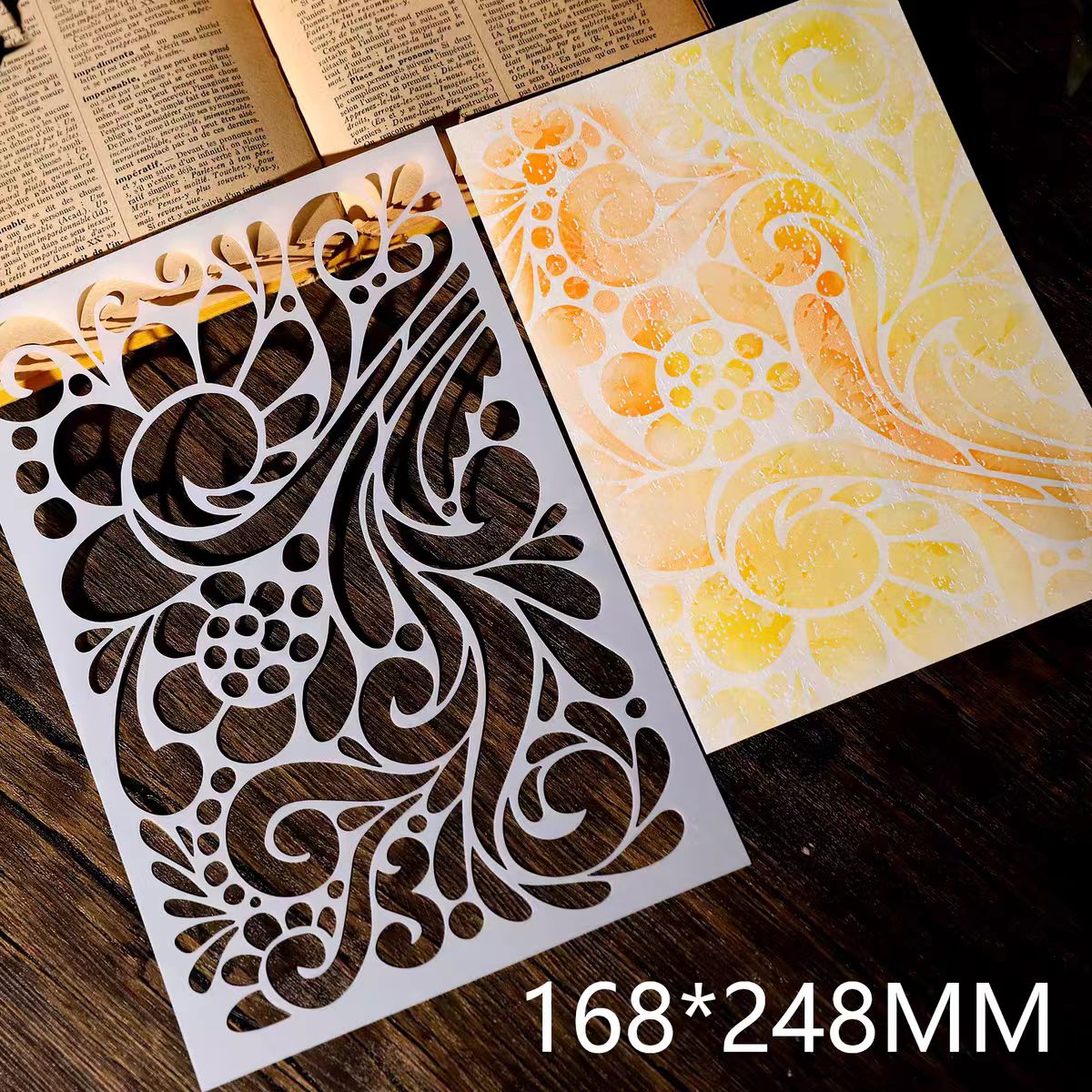 Scrapbook plastic stencils