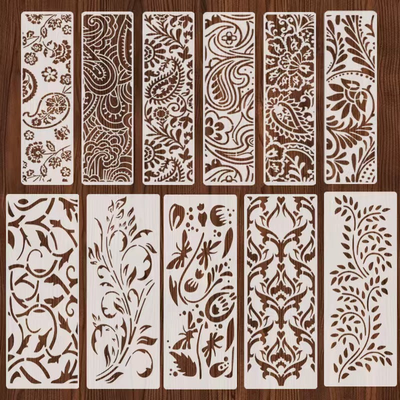 Scrapbook plastic stencils sets