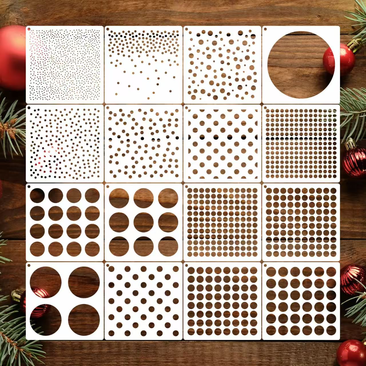 Scrapbook plastic stencils sets