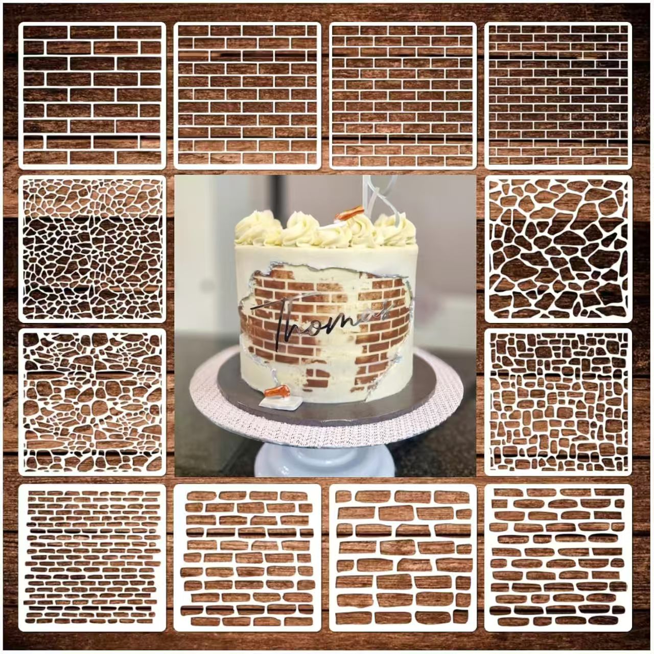 Scrapbook plastic stencils sets