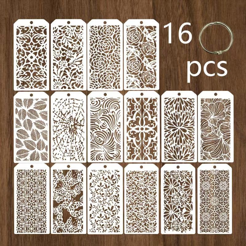 Scrapbook plastic stencils sets
