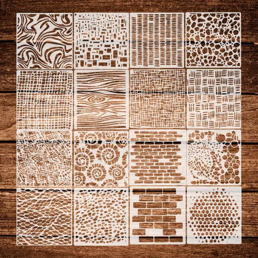 Scrapbook plastic stencils sets