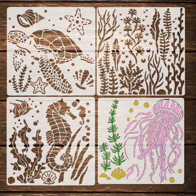 Scrapbook plastic stencils sets (Animal & Plant)