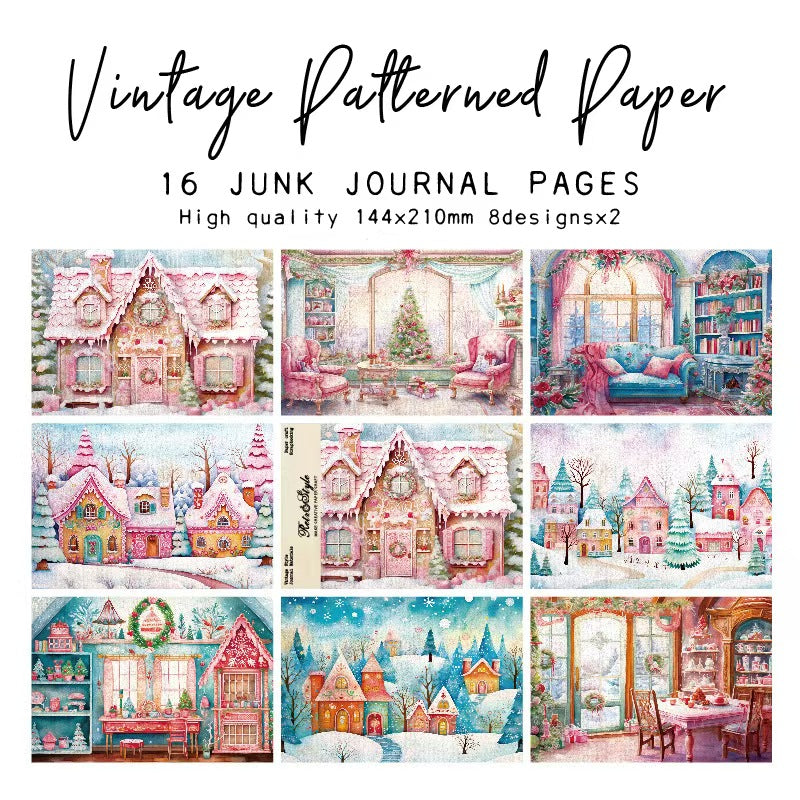 A5 Journal paper packs (Christmas) 16 sheets/pack