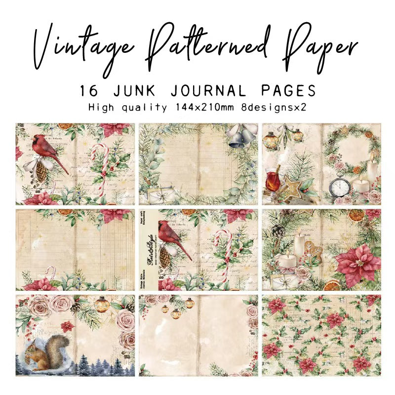 A5 Journal paper packs (Christmas) 16 sheets/pack
