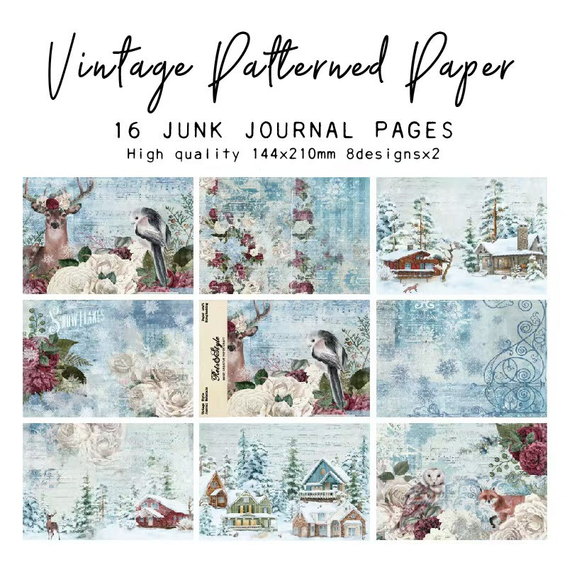 A5 Journal paper packs (Christmas) 16 sheets/pack