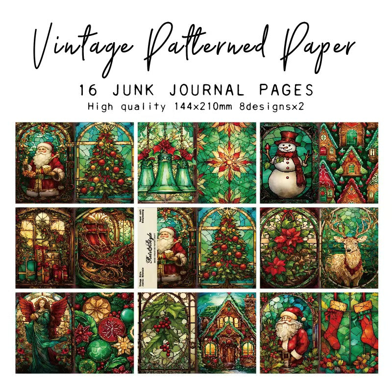 A5 Journal paper packs (Christmas) 16 sheets/pack