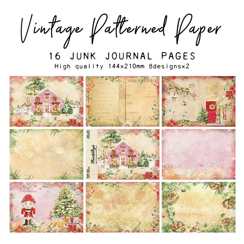 A5 Journal paper packs (Christmas) 16 sheets/pack