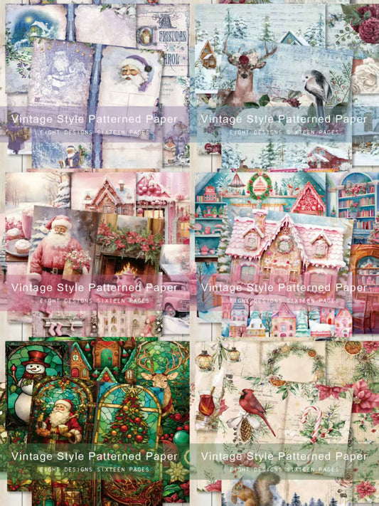 A5 Journal paper packs (Christmas) 16 sheets/pack
