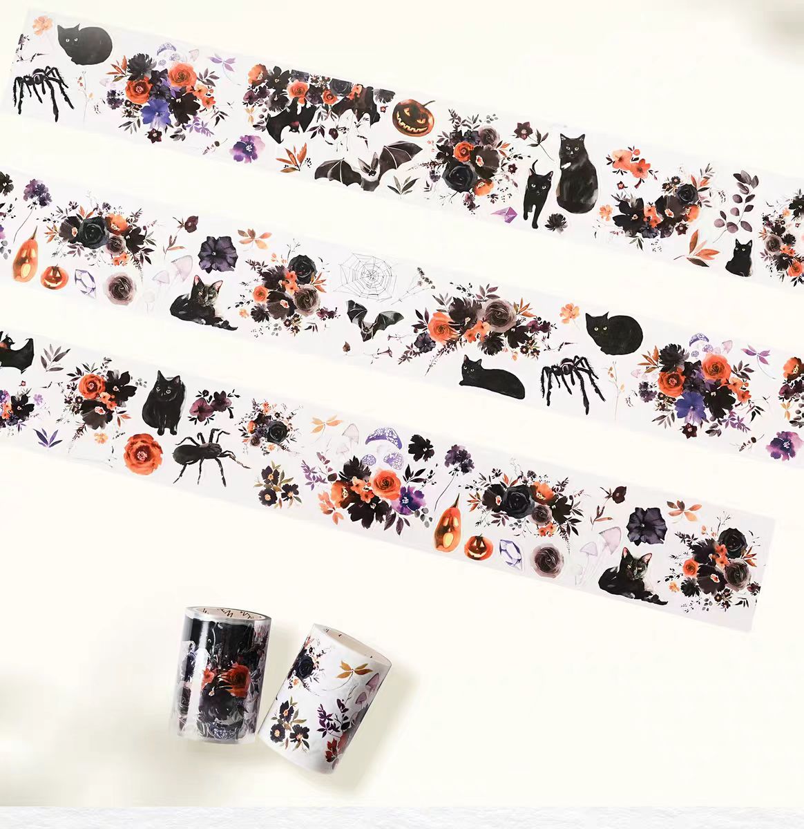 Journal pre-cut tape (5m/roll) Halloween Theme