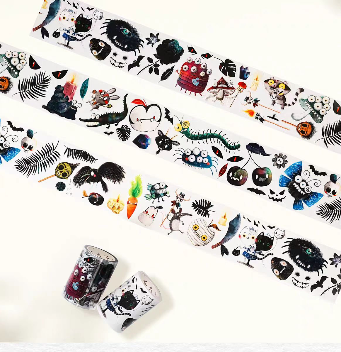 Journal pre-cut tape (5m/roll) Halloween Theme