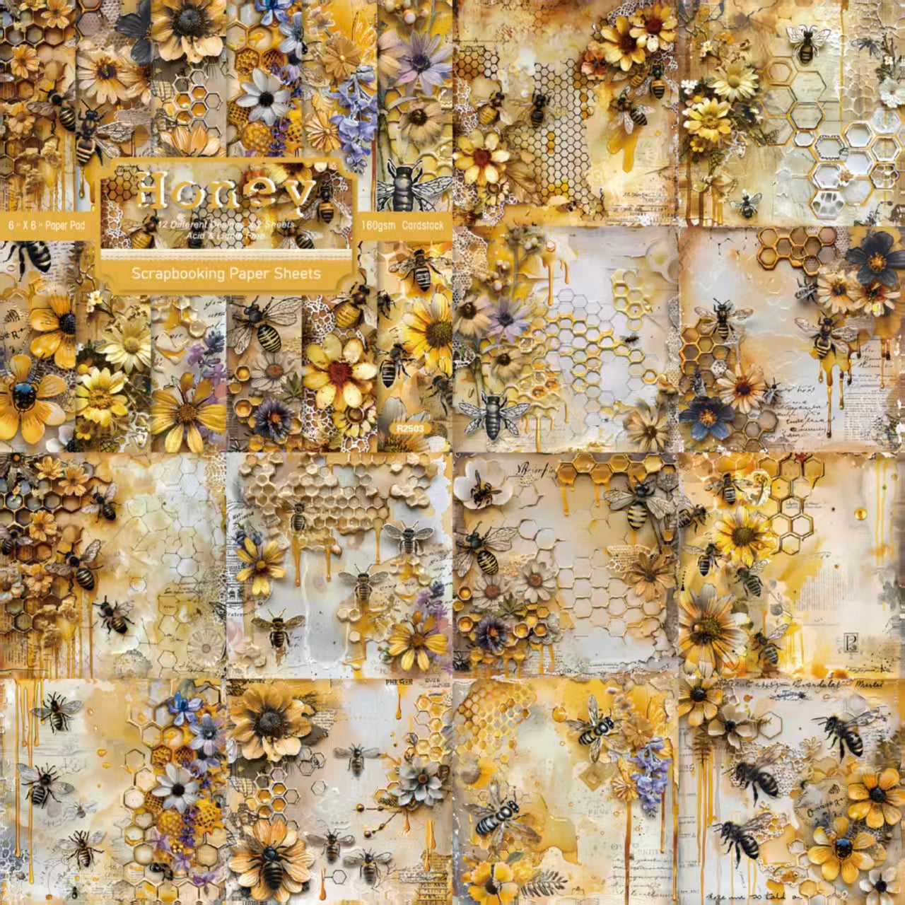 6 inch Journal paper packs (24 sheets/pack)