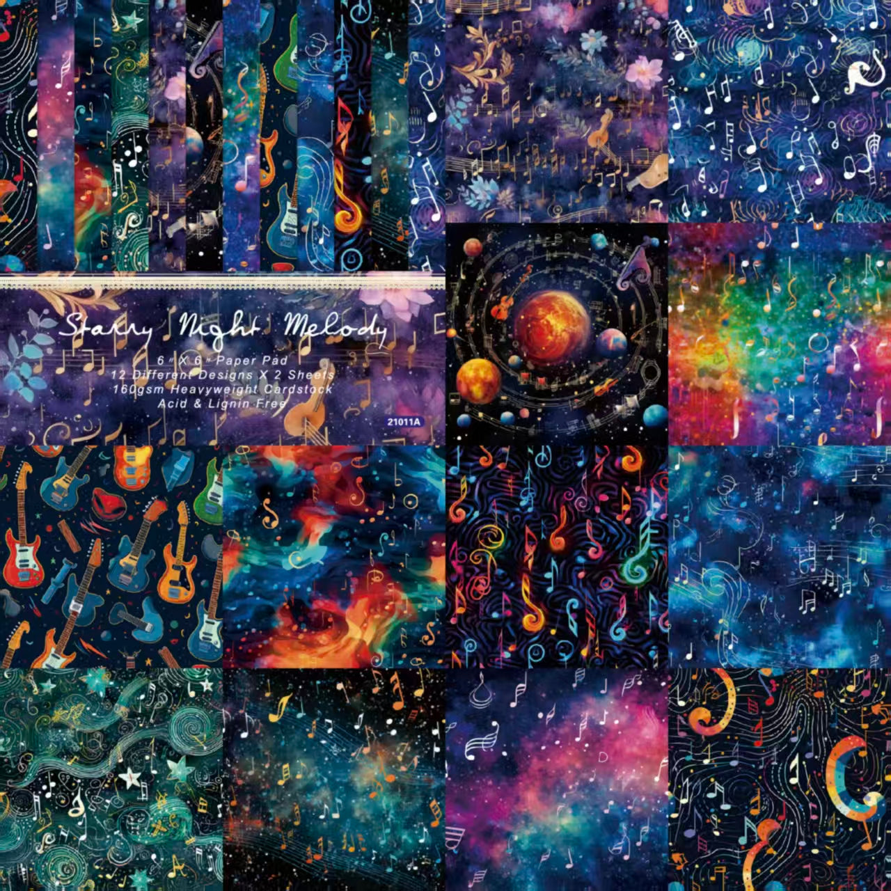 6 inch Journal paper packs (24 sheets/pack)