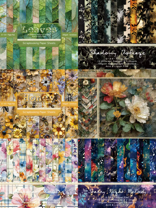 6 inch Journal paper packs (24 sheets/pack)