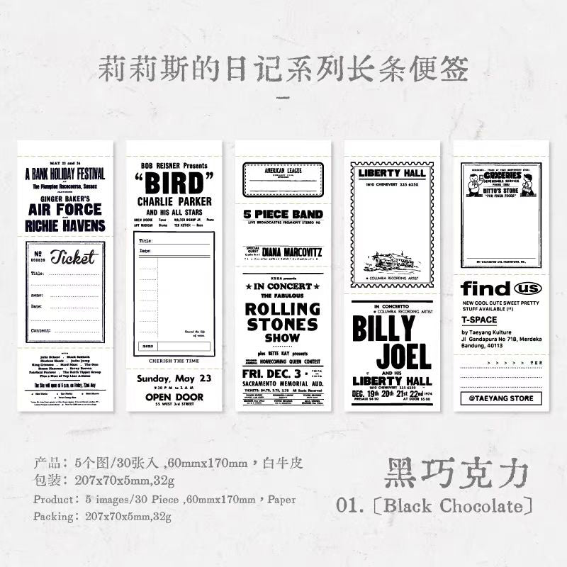 Journal sticky notes