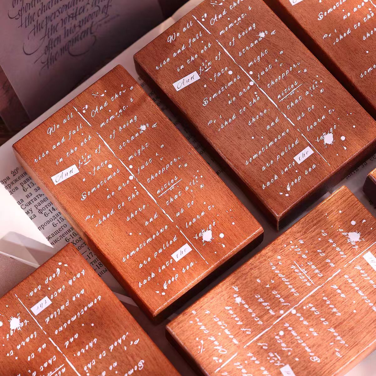 Wooden stamp (9.7*6cm)