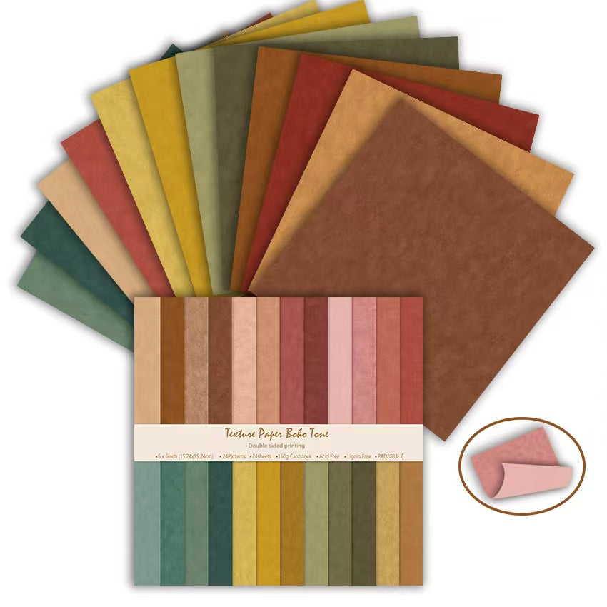 Journal double-side paper packs (6 inch) 24 sheets/pack