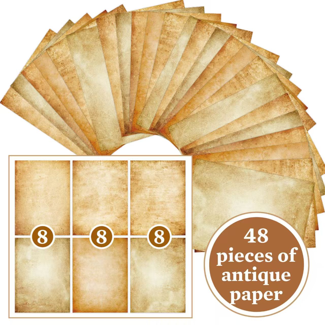 A4 Retro double-sided printing paper/writable letter paper （48 sheets/pack)