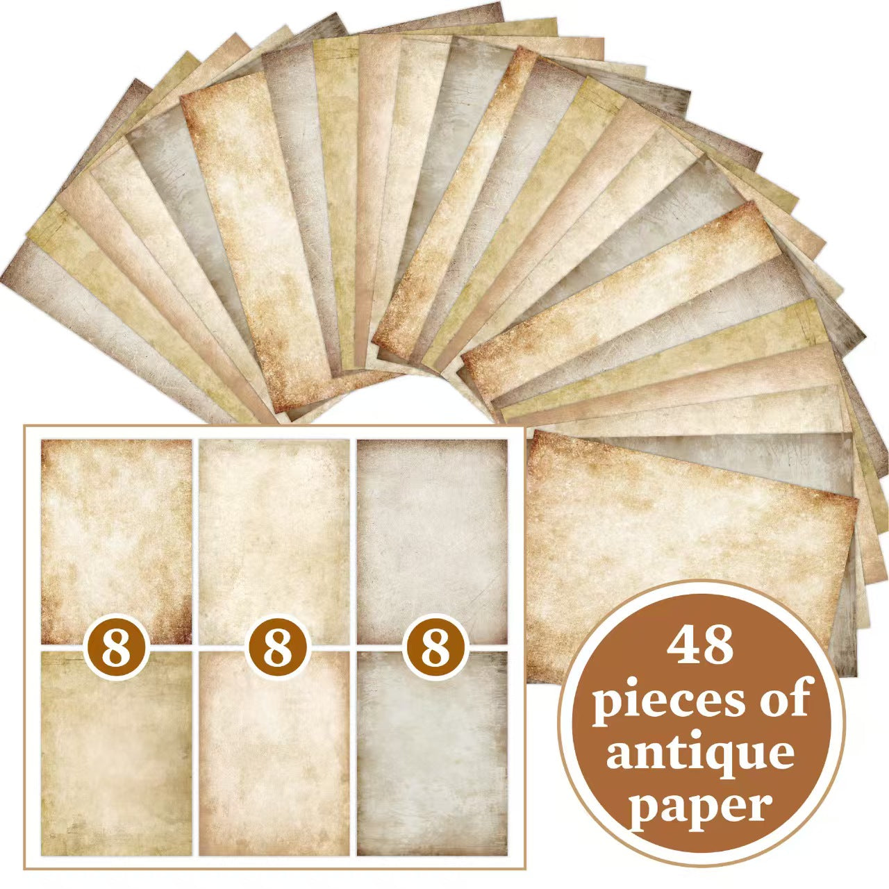 A4 Retro double-sided printing paper/writable letter paper （48 sheets/pack)