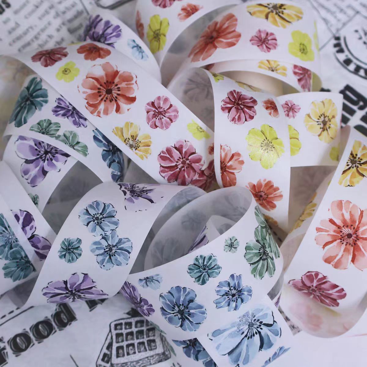 Journal flower PET tape (5m/roll)