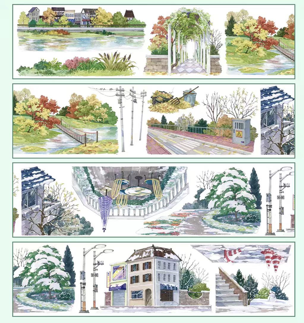 Journal landscape PET tape (10m/roll)