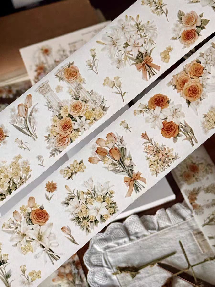 Journal Flower tapes (6m/roll)