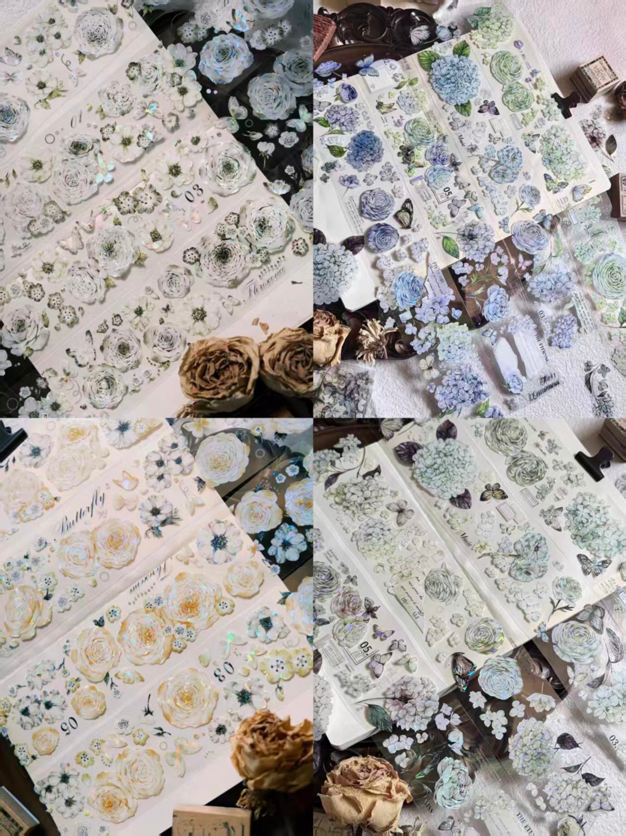 Journal Flower tapes (6m/roll & 10m/roll)