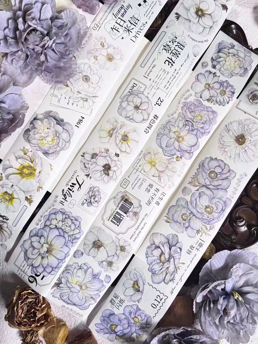 Journal Flower tapes (6m/roll & 10m/roll)