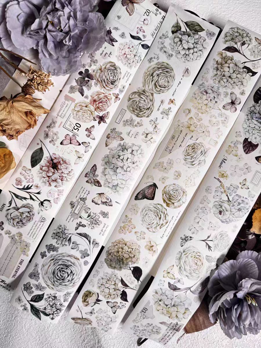 Journal Flower tapes (6m/roll & 10m/roll)