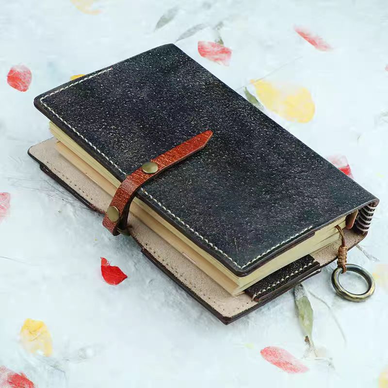 Leather loose-leaf notebook Handmade creative gift notebook
