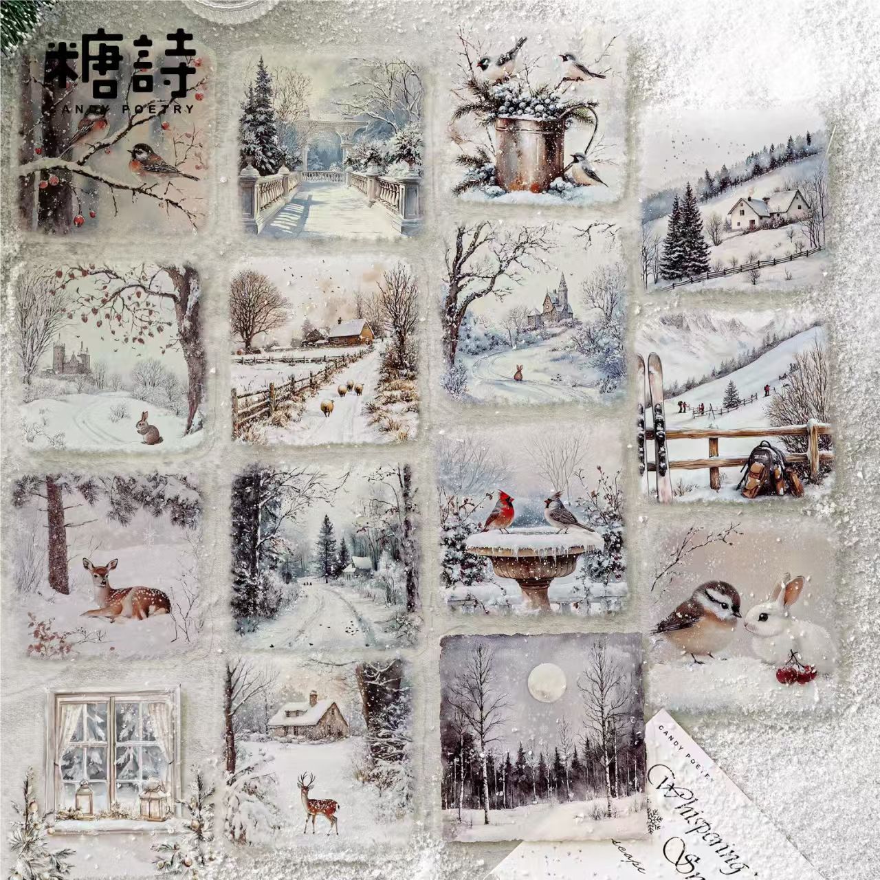 Journal sticker packs (Winter snow scene)