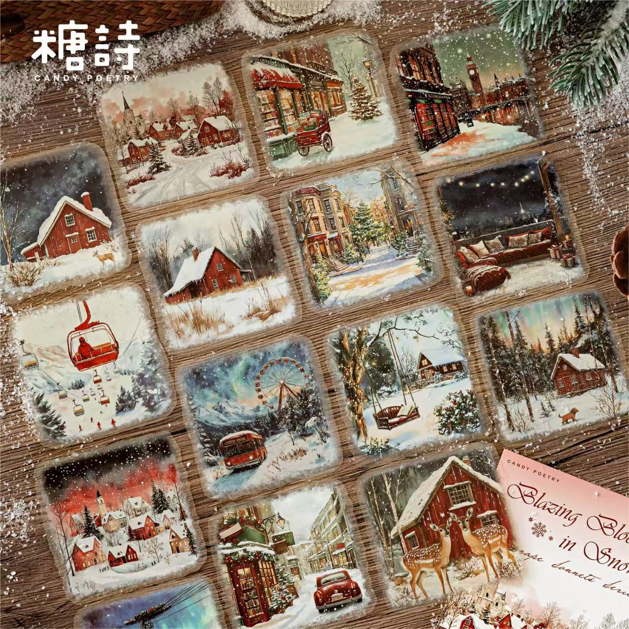 Journal sticker packs (Winter snow scene)