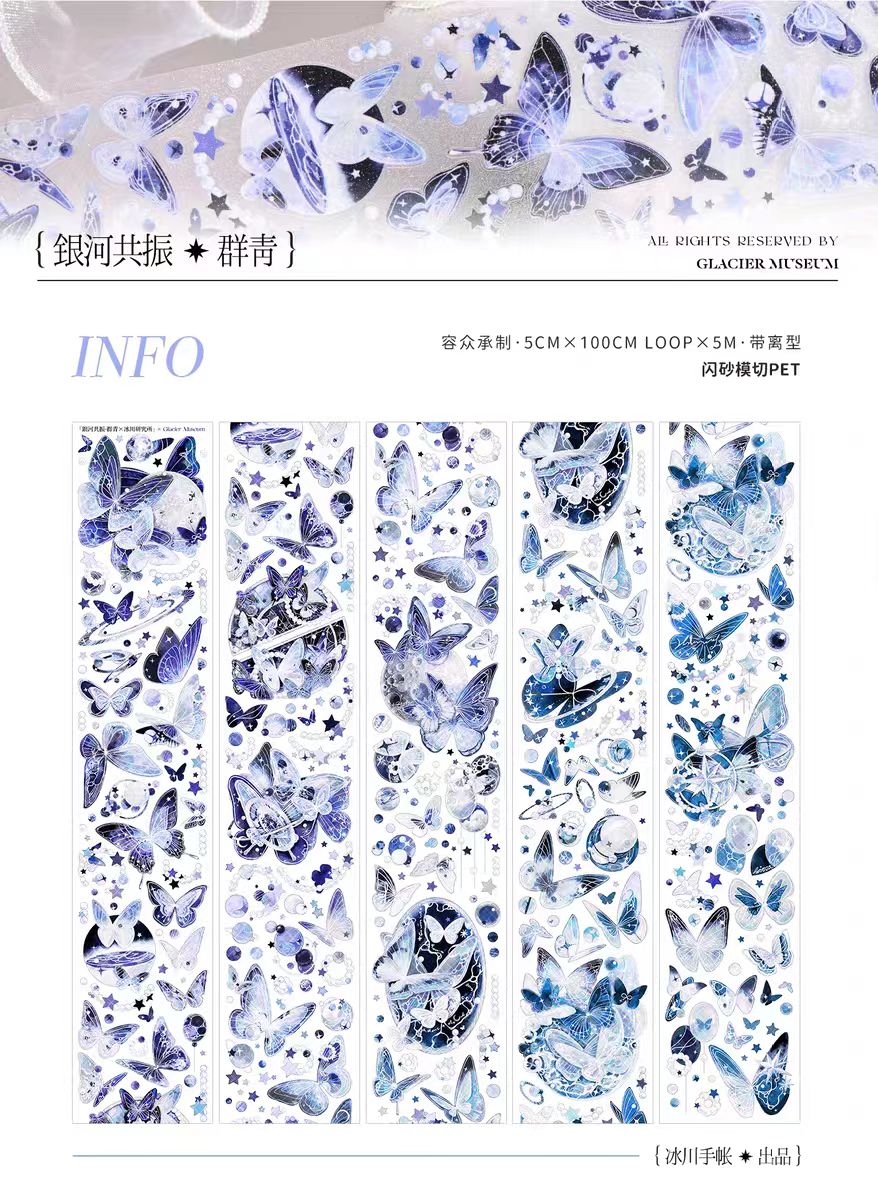 Journal pre-cut PET tape (5cm*5m/roll)