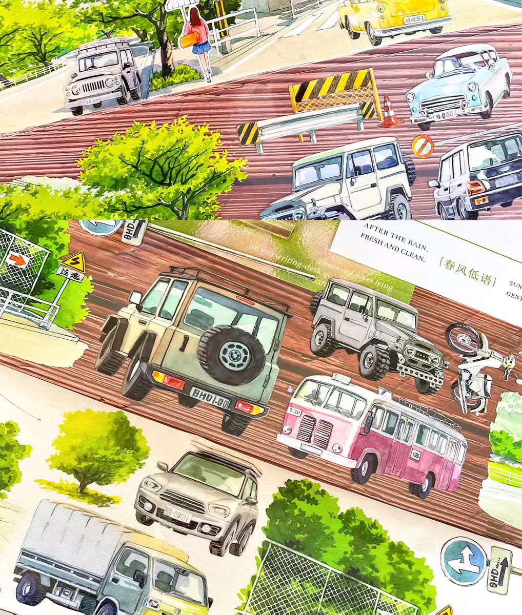 Journal landscape tape (7cm*10m/roll)