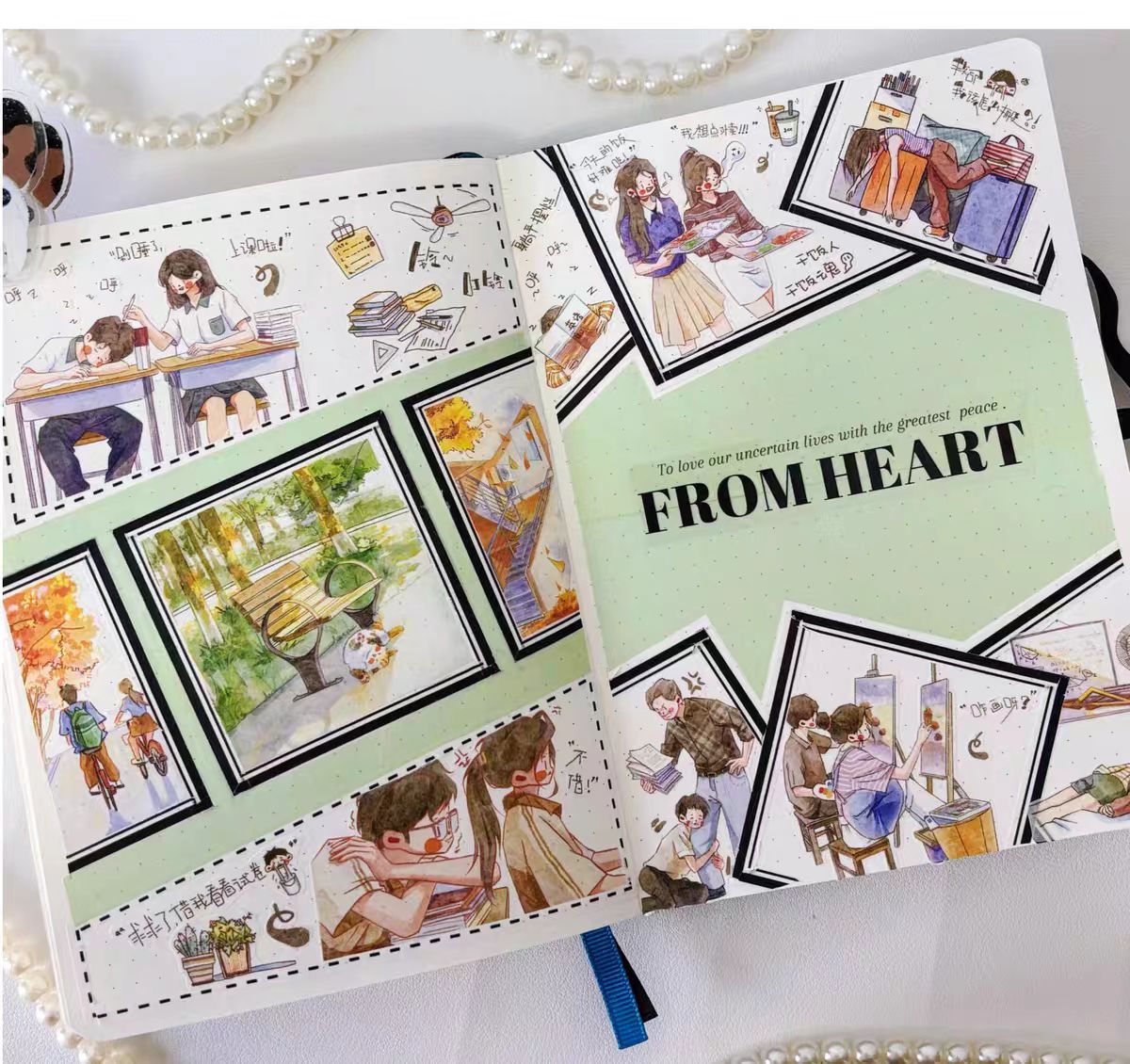 Journal tape (Campus Youth Figures) 6.5cm*5m/roll