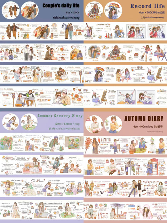 Journal tape (character) 6cm*5m/roll