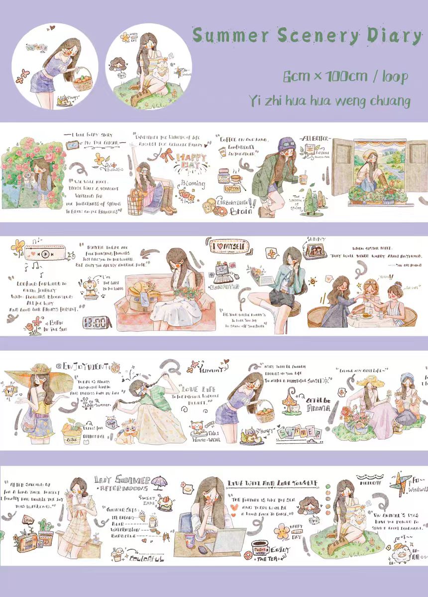 Journal tape (character) 6cm*5m/roll