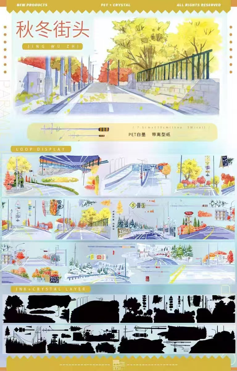 Journal PET tape (5m/roll)