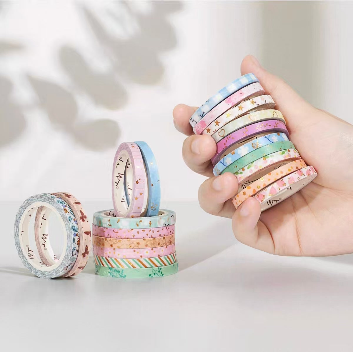 Journal washi tape set (20 rolls/set) 0.5cm*5m*20 rolls