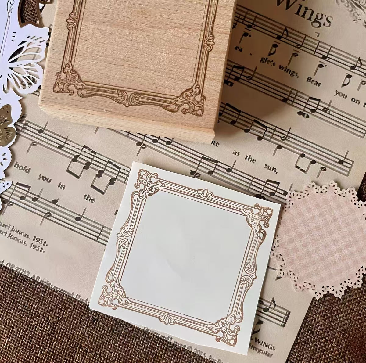 Wooden stamp (Frame)