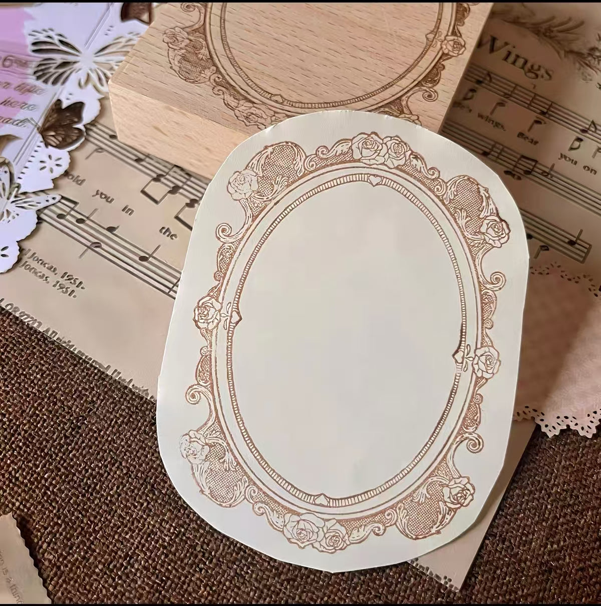 Wooden stamp (Frame)