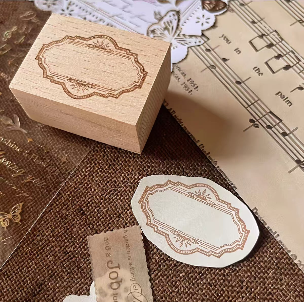 Wooden stamp (Frame)