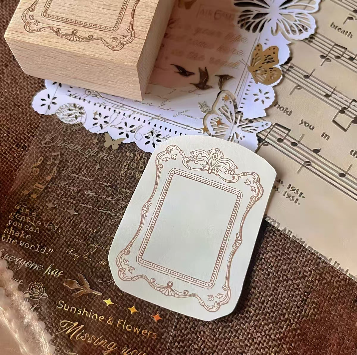 Wooden stamp (Frame)