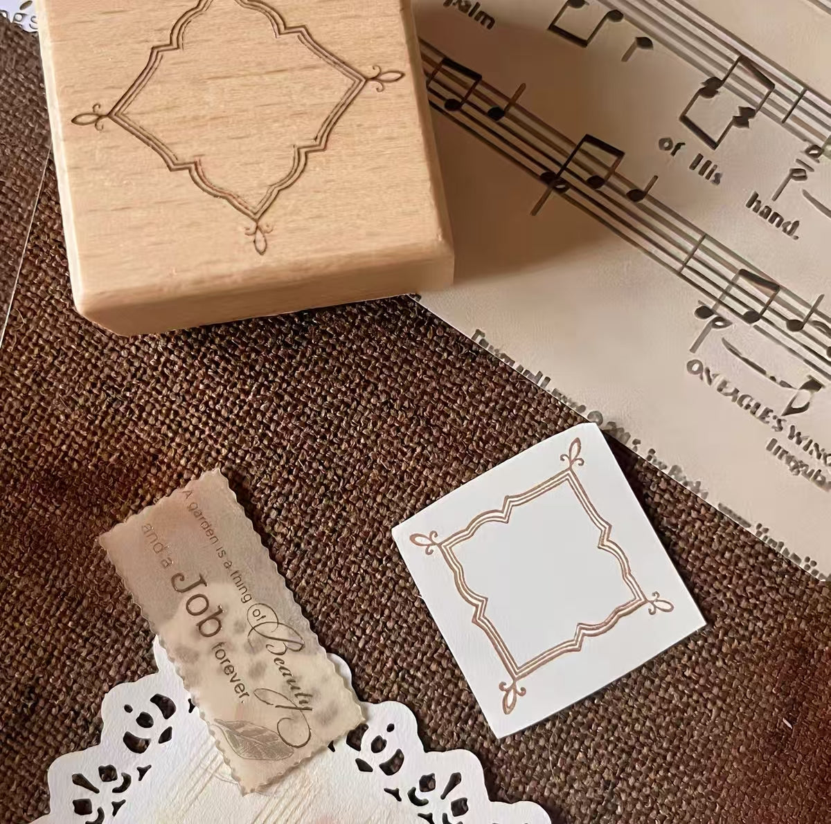 Wooden stamp (Frame)